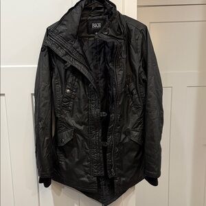 BKE Men's Dark Gray Military Jacket